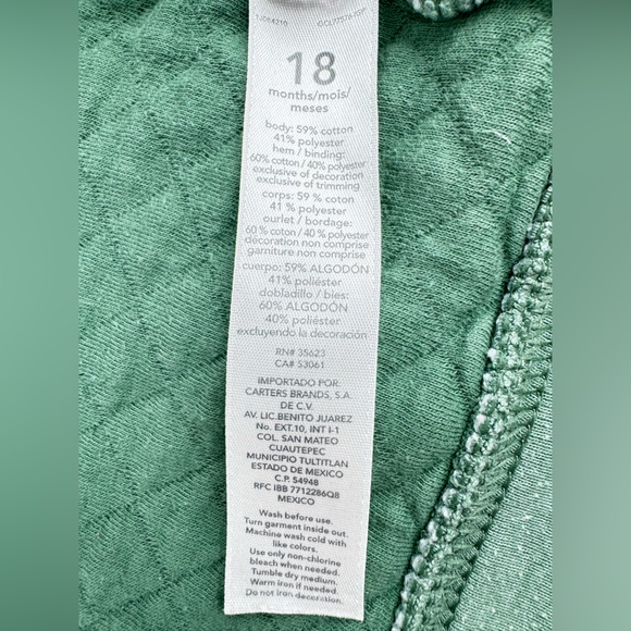 Carter’s Dinosaur Zip Up Vest w/Pockets - Picture 7 of 8